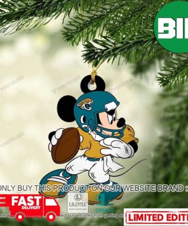 Mickey Mouse NFL Jacksonville Jaguars Christmas Tree Decorations Ornament