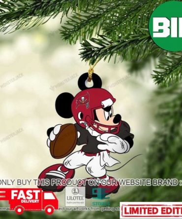 Mickey Mouse NFL Tampa Bay Buccaneers Christmas Best Gift For Fans Ornament