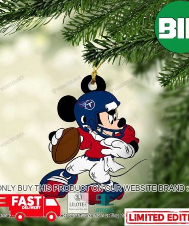 Mickey Mouse NFL Tennessee Titans Christmas Tree Decorations Ornament