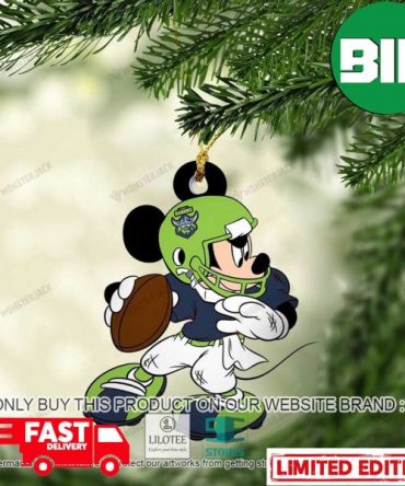 Mickey Mouse NRL Canberra Raiders Christmas Gift For Fans Ornament