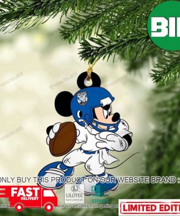 Mickey Mouse NRL Canterbury-Bankstown Bulldogs Christmas Gift For Fans Ornament