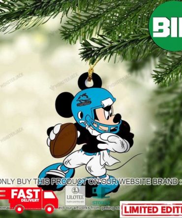 Mickey Mouse NRL Cronulla-Sutherland Sharks Christmas Gift For Fans Ornament