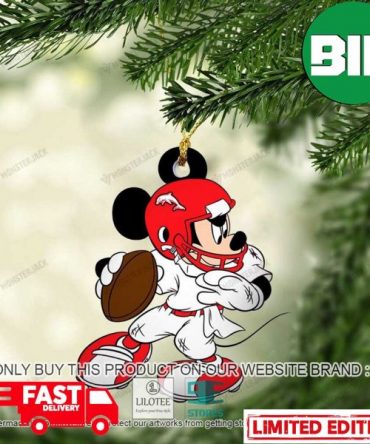 Mickey Mouse NRL Dolphins Christmas Gift For Fans Ornament