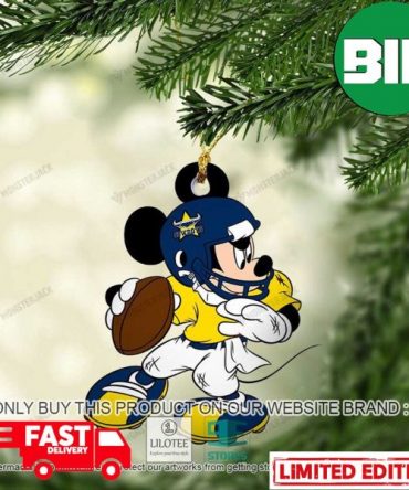 Mickey Mouse NRL North Queensland Cowboys Christmas Gift For Fans Ornament