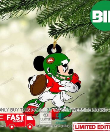 Mickey Mouse NRL South Sydney Rabbitohs Christmas Gift For Fans Ornament