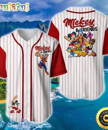 Mickey Minnie And Friends Disney Baseball Jersey