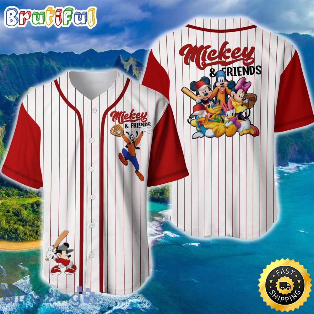 Mickey Minnie And Friends Disney Baseball Jersey