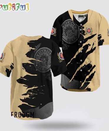 Miller Lite Metal Crack Pattern Baseball Jersey