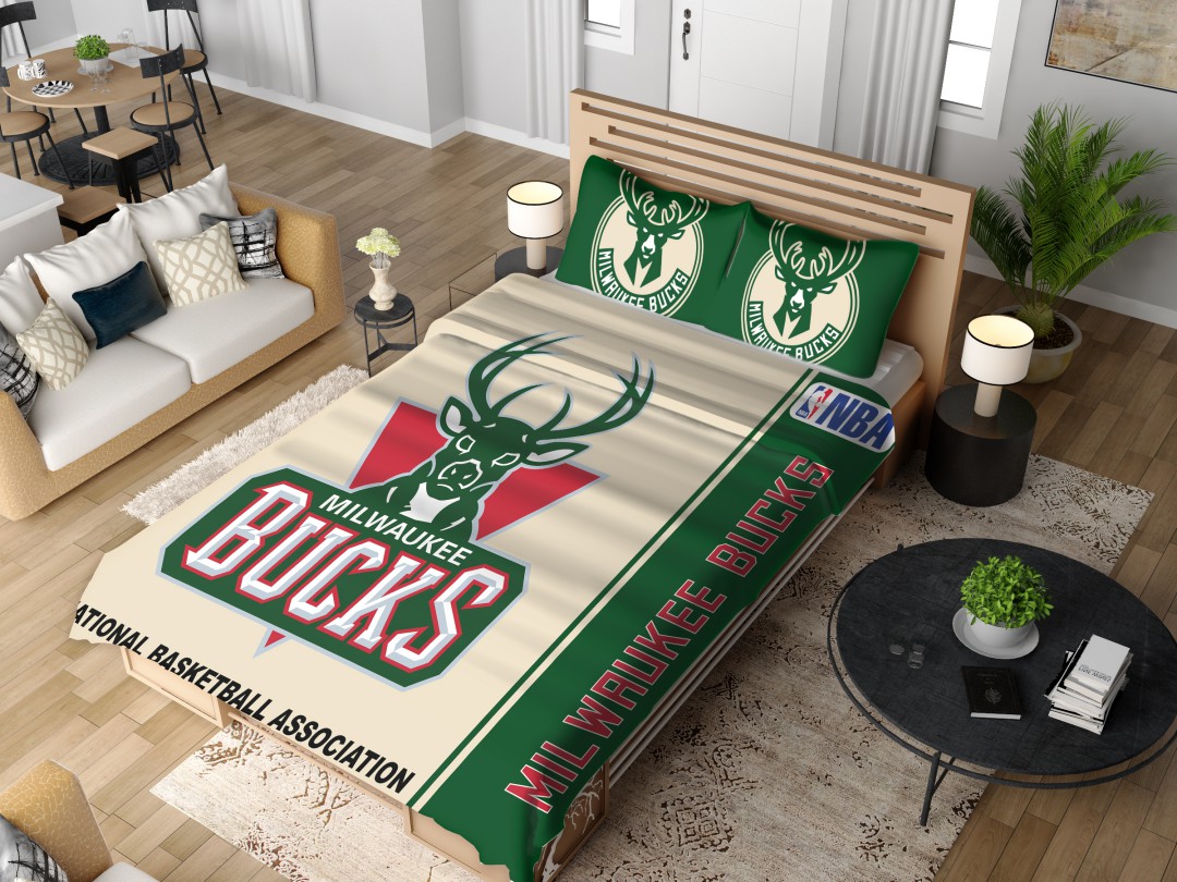 Milwaukee Bucks NBA Basketball Bedding Set - Image 2
