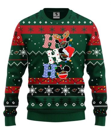 Minnesota Wild Hohoho Ugly Christmas Sweater, NHL Christmas Sweater