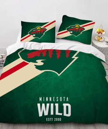 Minnesota Hockey Sport Bedding Set