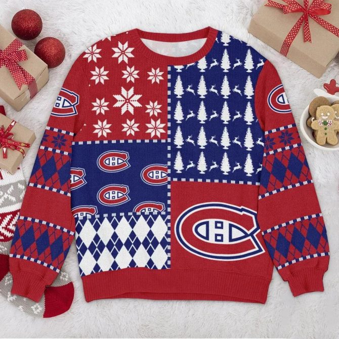 Montreal Canadiens NHL Ugly Christmas Sweater, NHL Christmas Sweater