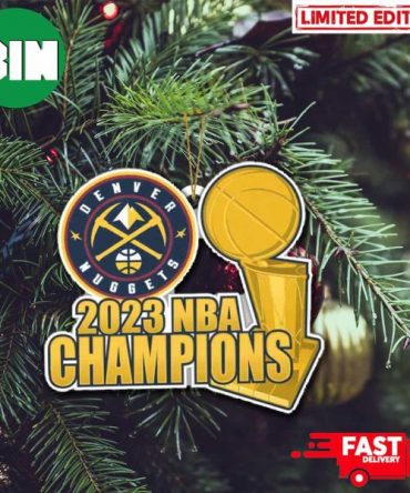 NBA Finals Champions 2023 Denver Nuggets Trophy Christmas Tree Decorations Ornament