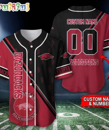 NCAA Arkansas Razorbacks Baseball Jersey, Custom Sport Jersey Shirt