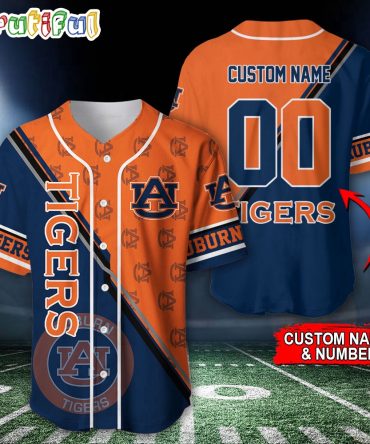NCAA Auburn Tigers Baseball Jersey, Custom Sport Jersey Shirt