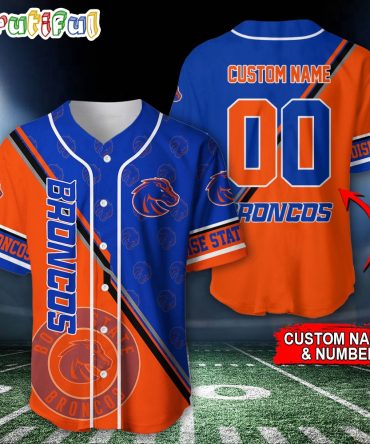 NCAA Boise State Broncos Baseball Jersey, Custom Sport Jersey Shirt