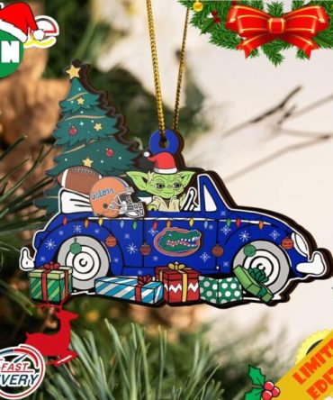 NCAA Florida Gators And Baby Yoda Christmas Ornament 2023 Christmas Tree Decorations
