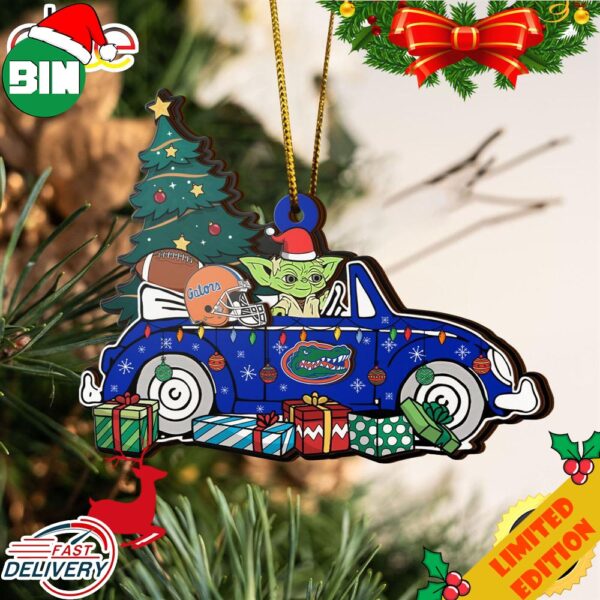 NCAA Florida Gators And Baby Yoda Christmas Ornament 2023 Christmas Tree Decorations