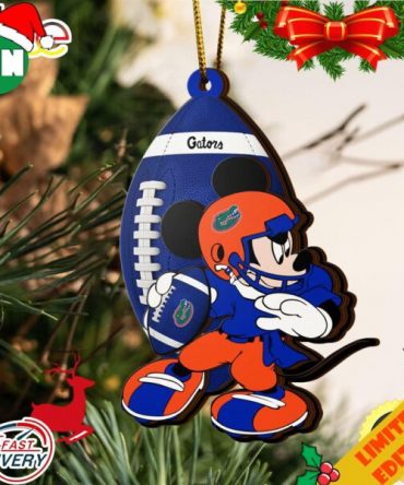NCAA Florida Gators Mickey Mouse Christmas Ornament 2023 Christmas Tree Decorations