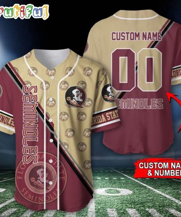 NCAA Florida State Seminoles Baseball Jersey, Custom Sport Jersey Shirt