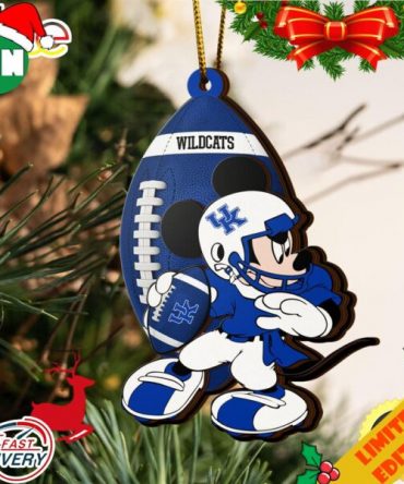 NCAA Kentucky Wildcats Mickey Mouse Christmas Ornament 2023 Christmas Tree Decorations
