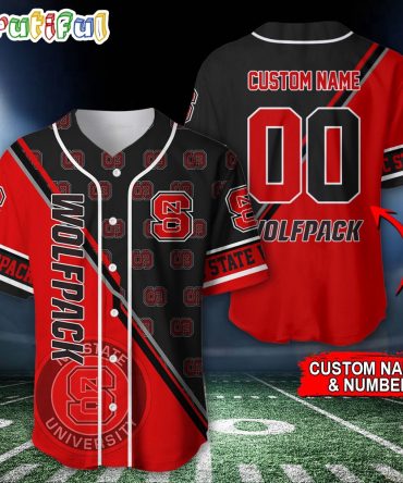 NCAA NC State Wolfpack Baseball Jersey, Custom Sport Jersey Shirt