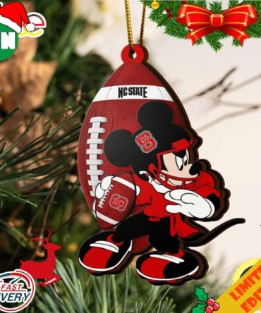 NCAA NC State Wolfpack Mickey Mouse Christmas Ornament 2023 Christmas Tree Decorations