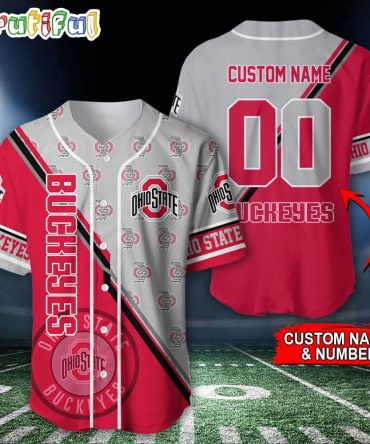NCAA Ohio State Buckeyes Baseball Jersey, Custom Sport Jersey Shirt