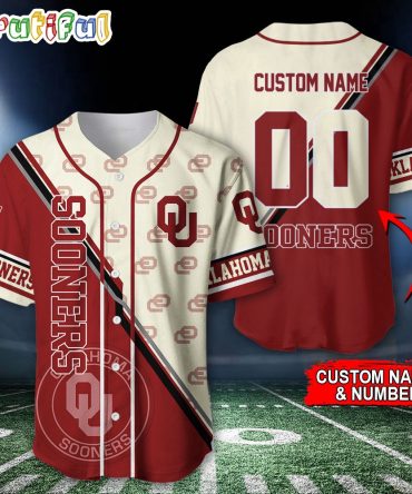 NCAA Oklahoma Sooners Baseball Jersey, Custom Sport Jersey Shirt