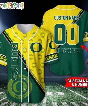 NCAA Oregon Ducks Baseball Jersey, Custom Sport Jersey Shirt