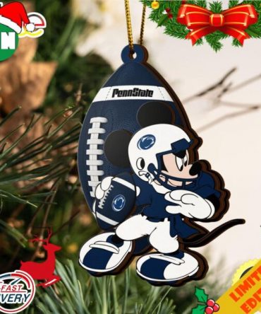 NCAA Penn State Nittany Lions Mickey Mouse Christmas Ornament 2023 Christmas Tree Decorations