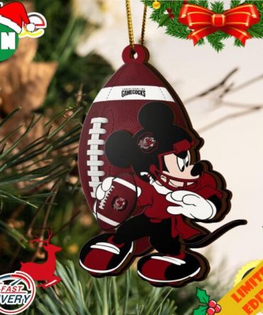 NCAA South Carolina Gamecocks Mickey Mouse Christmas Ornament 2023 Christmas Tree Decorations