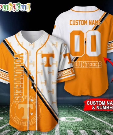 NCAA Tennessee Volunteers Baseball Jersey, Custom Sport Jersey Shirt