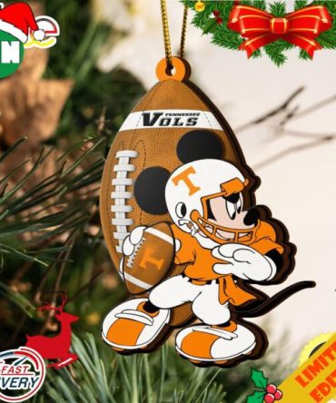 NCAA Tennessee Volunteers Mickey Mouse Christmas Ornament 2023 Christmas Tree Decorations