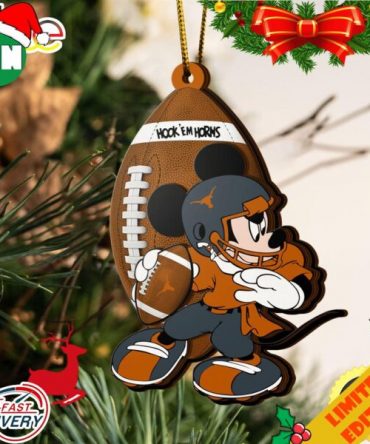 NCAA Texas Longhorns Mickey Mouse Christmas Ornament 2023 Christmas Tree Decorations