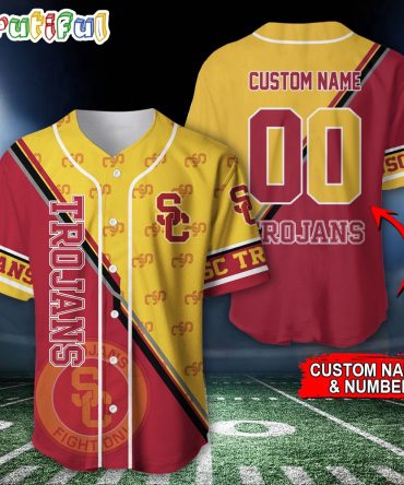NCAA USC Trojans Baseball Jersey, Custom Sport Jersey Shirt