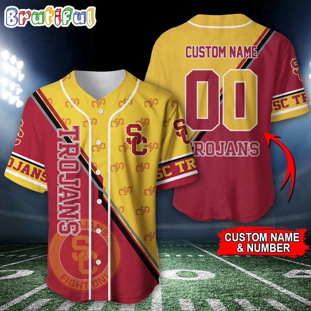 NCAA USC Trojans Baseball Jersey, Custom Sport Jersey Shirt