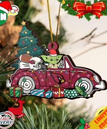 NFL Arizona Cardinals And Baby Yoda Christmas Ornament 2023 Christmas Tree Decorations