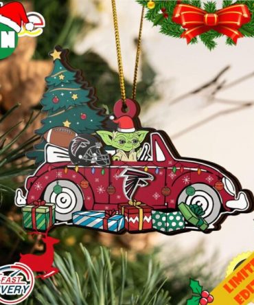 NFL Atlanta Falcons And Baby Yoda Christmas Ornament 2023 Christmas Tree Decorations