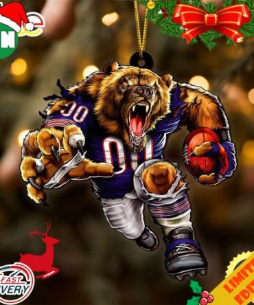 NFL Chicago Bears Sport Ornament 2023 Christmas Tree Decorations