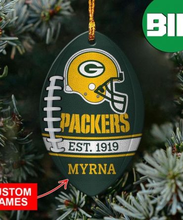 NFL Green Bay Packers Xmas Gift Tree Decorations Vintage Christmas For Fans Ornament