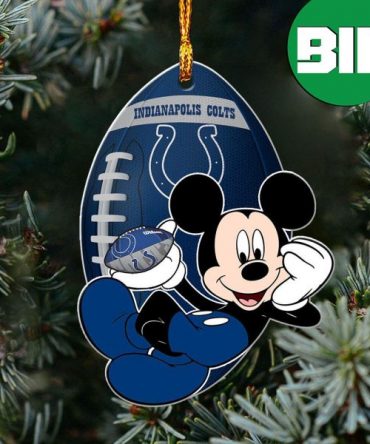 NFL Indianapolis Colts Xmas Ornament Mickey Mous Disney Christmas Tree Decorations