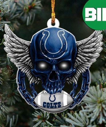 NFL Indianapolis Colts Xmas Ornament Skull Christmas Tree Decorations Gifts