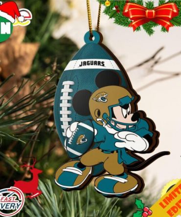 NFL Jacksonville Jaguars Mickey Mouse Christmas Ornament 2023 Christmas Tree Decorations