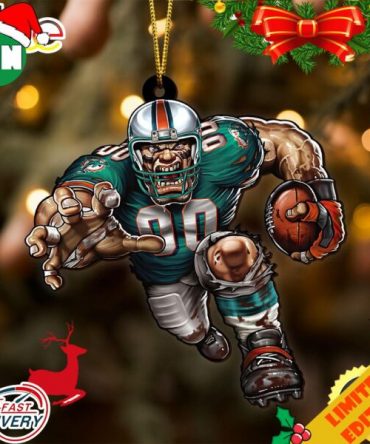 NFL Miami Dolphins Sport Ornament 2023 Christmas Tree Decorations