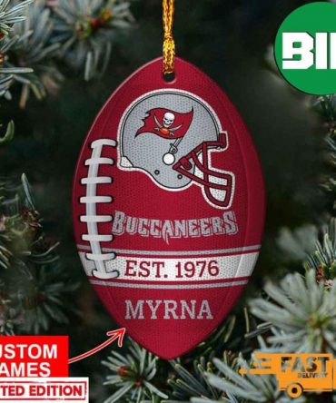 NFL Tampa Bay Buccaneers Xmas Custom Name Ornament Christmas Gift For Fans