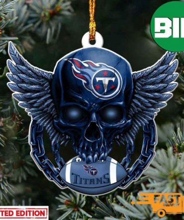 NFL Tennessee Titans Xmas Ornament Skull Christmas Gift For Fans