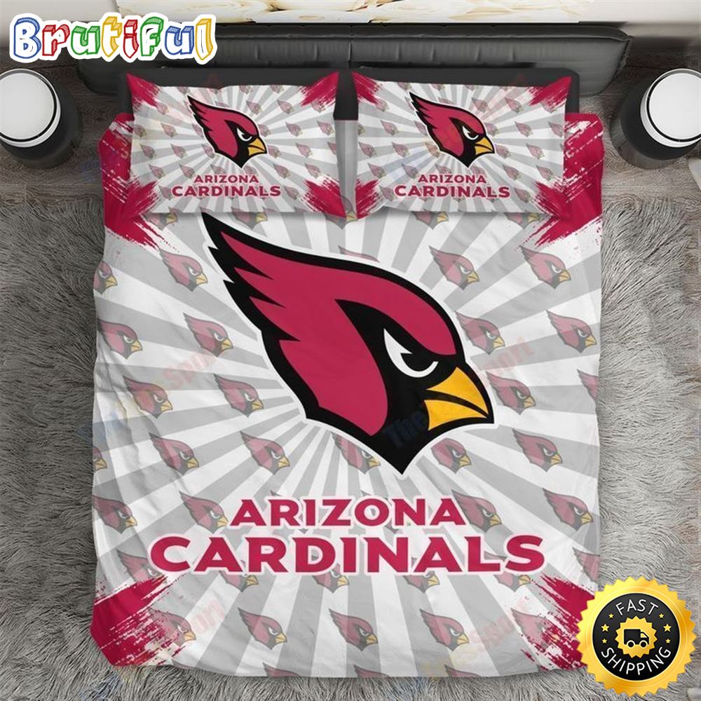 NFL Arizona Cardinals Bedding Set Duvet Cover Set Bedroom Set NFL Bedding Set
