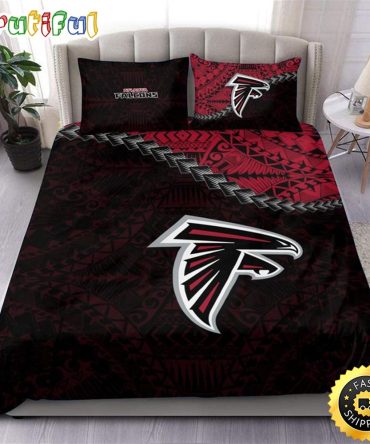 NFL Atlanta Falcons Black Red Bedding Set