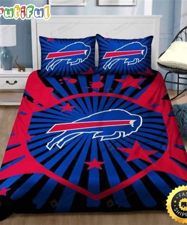 NFL Buffalo Bills Royal Blue Red Bedding Set